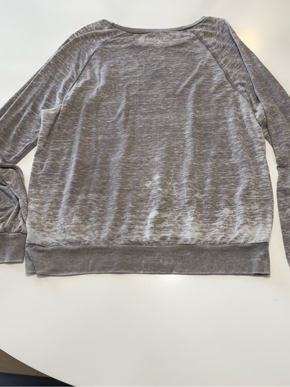 Miken Gray Heather Long Sleeve Tee with Black Hamsa Graphic Size Large - Picture 6 of 6